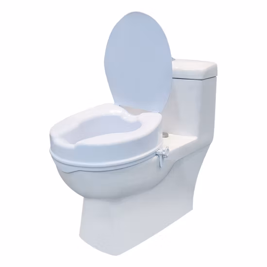 Bathroom Plastic Toilet Seat Raiser for Elderly Commode Raised Toilet Seat