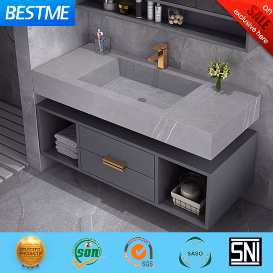 Guangdong Fatctoy ODM LED Smart Mirror Customized Size Color Basin Bathroom Vanity Cabinet (BY
